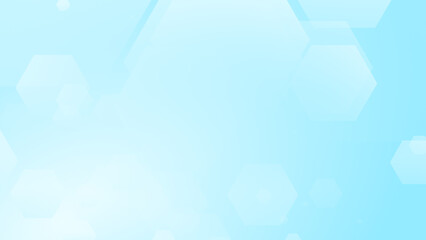 Poster - Abstract hexagon cross geometric white blue pattern medical background.