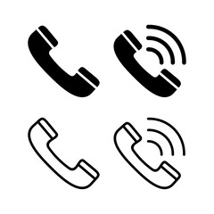 Fototapete - Call icon vector illustration. telephone sign and symbol. phone icon. contact us