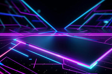 Wall Mural - cybersport abstract background Scene for advertising, technology, showcase, banner, game, sport, cosmetic, business, metaverse. Sci-Fi, Generative AI