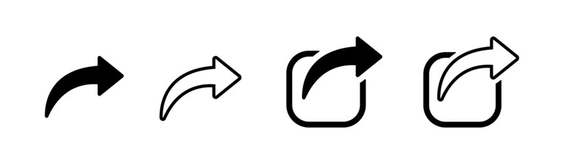 Share vector icons. Connection illustration set