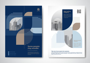 Template vector design for Brochure, AnnualReport, Magazine, Poster, Corporate Presentation, Portfolio, Flyer, infographic, layout modern with color size A4, Front and back, Easy to use.