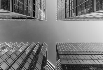Poster - Exterior of modern office building. Architecture abstract background