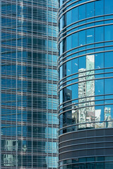 Aufkleber - Exterior of modern architecture. Building abstract background