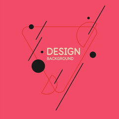 Poster - Modern geometric composition of various shapes. Illustration for design. Abstract background in the trend graphics.