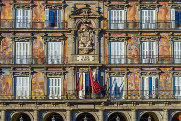 Wall Mural - Old town Madrid, Spain's Plaza Mayor