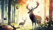 © View Stock - AI generates illustrations fawn