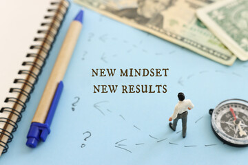 Poster - Concept image of man thinking about solving a problem and looking for a right way