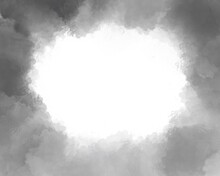 Frame Overcast With Fog Smoke Black White Background