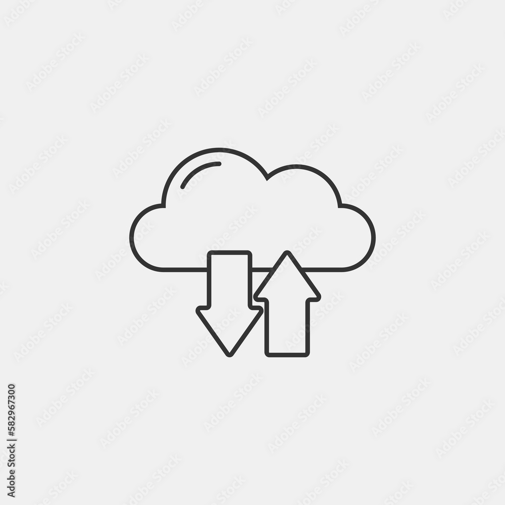 Hosting vector icon illustration sign