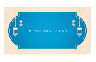 Wall Mural - Vector Islamic horizontal banner background