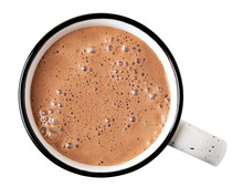 Cup Of Hot Chocolate On Transparent Background. Png File
