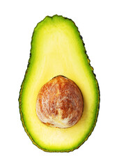 Wall Mural - avocado on transparent background. png file