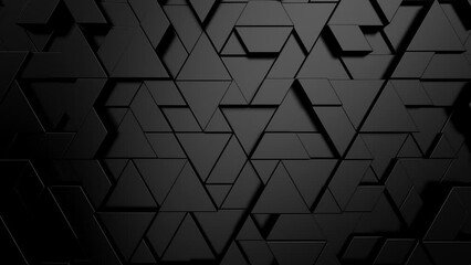 Background of Geometric Shapes. Abstract motion, loop, two color, 3d rendering, 4k resolution
