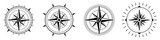 Fototapeta  - Compass icons set. Vector compass icons. Compass simple icons. Compass symbols.