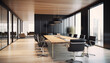 © matteo - modern office interior, very minimal and modern style, with elegant scandinavian style