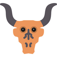 Sticker - Bull Skull Icon