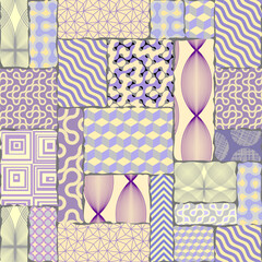 Aufkleber - Geometric abstract pattern in low poly style.