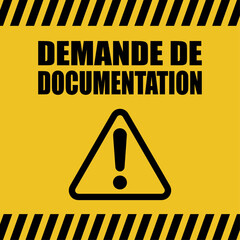 Sticker - Logo demande de documentation.