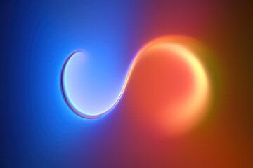 Wall Mural - abstract vibrant blue and red background. colorful wavy wallpaper. graphic concept illustration. smo