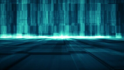Poster - abstract technology background. data flow, big data, technology background concept. abstract big dat