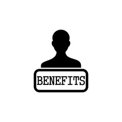 Poster - Benefits icon isolated on transparent background