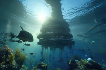 colonization underwater. generative ai