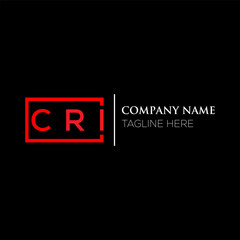 Fototapete - CRI letter logo design on black background. CRI creative initials letter logo concept. CRI letter design. CRI letter design on black background. CRI logo vector.

