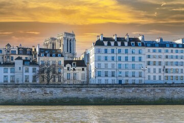 Poster - Paris, Notre-Dame cathedral on the ile de la Cite