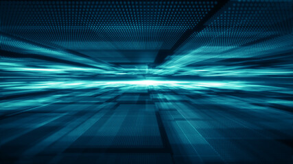 Poster - abstract technology background. data flow, big data, technology background concept. abstract big dat