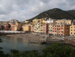 Ligurian sea. On the shores of Nervi (municipality of Genoa), Italy.