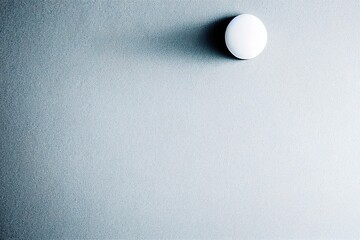 Wall Mural - A round white tablet lies on a light surface top view.., created with generative ai