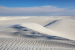 Leinwanddruck Bild White sand dunes