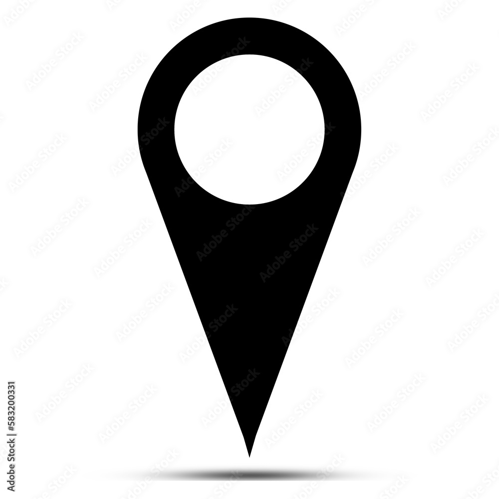 map pin location icons. Modern map markers. transparent background png ...