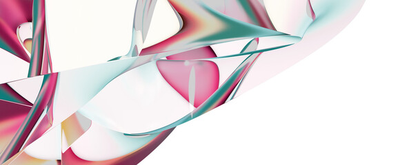 Wall Mural - blue and pink cromo background