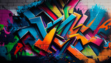 Fototapeta Fototapety dla młodzieży do pokoju - colorful graffiti on wall