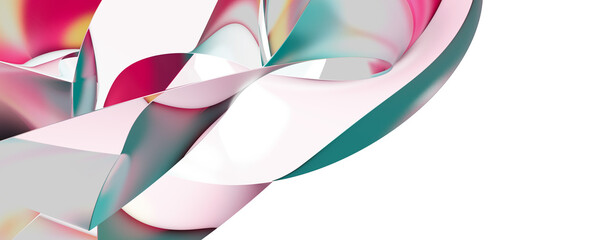 Aufkleber - blue and pink cromo background