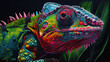 Colourful iguana