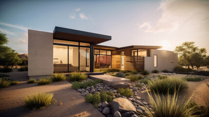 A modern home in Paradise Valley, Arizona by generative AI