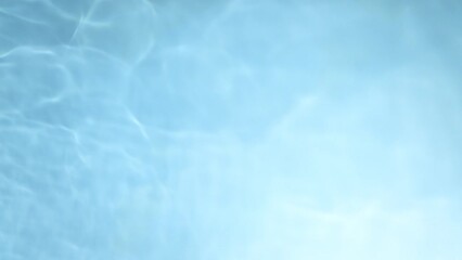 Wall Mural - super slow motion abstract shot of rippling blue clear water surface at 1000fps.
