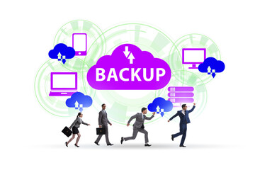 Wall Mural - Disaster recovery plan and backup concept