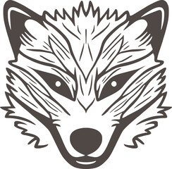 Sticker - Coyote icon design