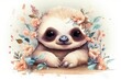 Baby Sloth cartoon