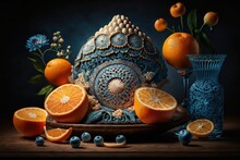 Captivating Tangerine Delights: Award-Winning Food Photography With Canon EOS 5D Mark IV DSLR, An Artistic And Unique High-Quality Creation, Generative Ai