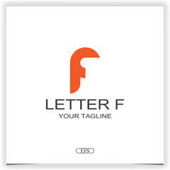 letter f golden ratio logo premium elegant template vector eps 10