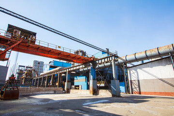 Wall Mural - The workshop and equipment of the steel mill