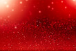 Shiny red glitter luxury background. Glitter party background. Red festive glitter pattern. Red sparkle texture. Christmas background. Generative AI.