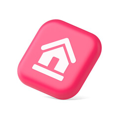 Poster - Homepage main page cyberspace address button web interface menu emblem 3d icon symbol website element