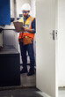 © A. Frank/peopleimages.com - Man, technician and engineering with clipboard in control room, writing notes and machine maintenance. Male electrician, system and electrical substation for power, mechanic inspection and checklist