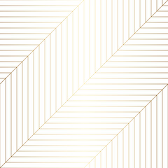 Wall Mural - Geometric golden seamless pattern white color background. Zig zag graphic print. Vector line texture. Modern swatch wrapping paper. Stylish repeating trellis line grid. Trendy hipster sacred geometry