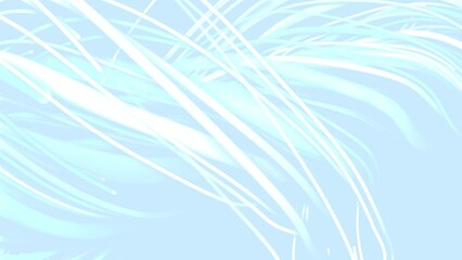 Poster - Blue animated background, computer screensaver. Pattern of randomly plexus rays of light, stripes, lines. Digital transmission. Twisting tunnel. Data flow. Intro for presentations, technologies. 4k